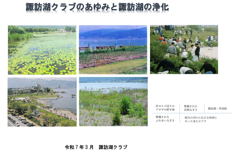 冊子「諏訪湖クラブのあゆみと諏訪湖の浄化」